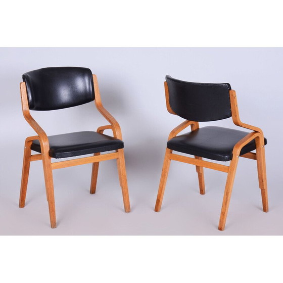 Image 1 of Satz von 8 Stühlen aus der Mitte des Jahrhunderts von Ludvik Volak, Tschechische 1960er Jahre