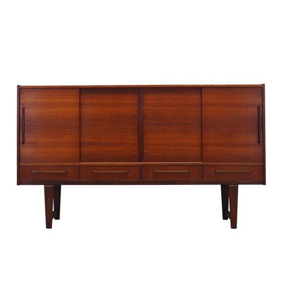 Image 1 of Hochwertiges Sideboard aus Teakholzfurnier für PMJ Viby, Dänemark 1960