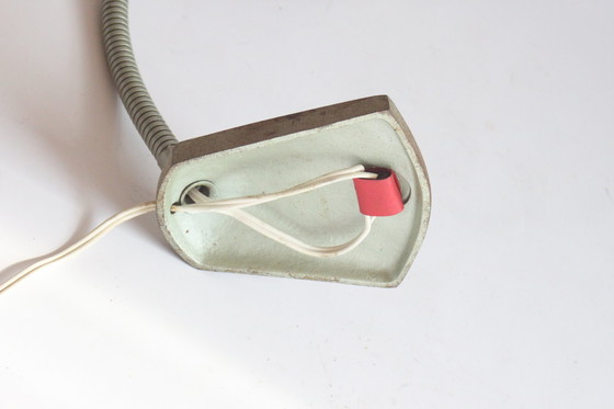 Image 1 of Erpé Flexible Metall-Schwanenhals-Schreibtischlampe, Belgien 1930S