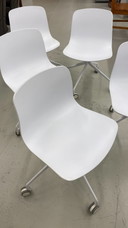 4X Hay Aac14 About A Chair Weiß 2.0 Räder