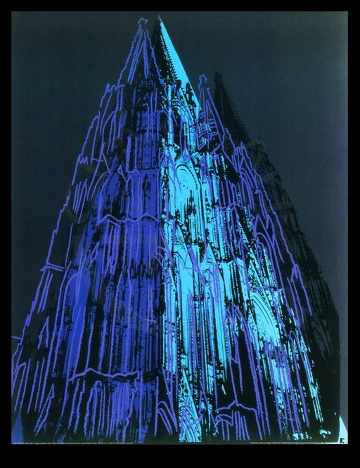 Warhol, Andy - Kölner Dom / Cologne Cathedral (Blue) - Kunstdruck