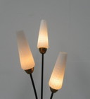 Stehleuchte mit 3 Glasschirmen