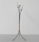 Stehleuchte mit 3 Glasschirmen