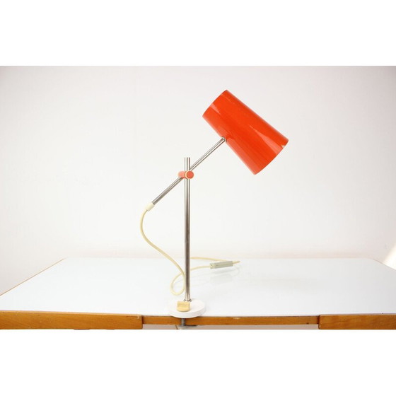 Image 1 of Vintage-Lampe aus rotem Metall, Deutschland 1970