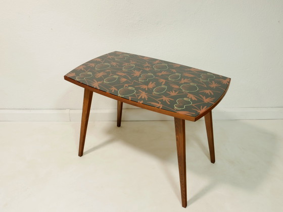 Image 1 of Vintage Couchtisch mit Glaseinsatz, 60er Jahre, Germany
