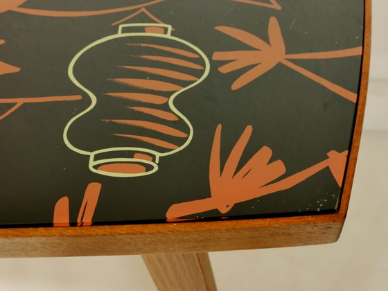 Image 1 of Vintage Couchtisch mit Glaseinsatz, 60er Jahre, Germany
