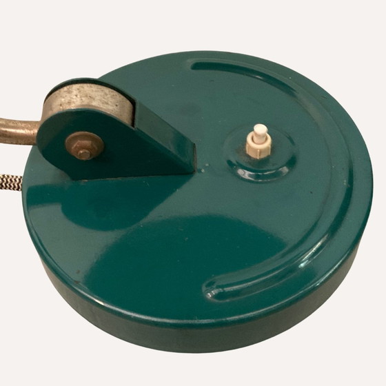 Image 1 of Österreichische Bauhaus-Schreibtischlampe in Türkis von Christian Dell für Koranda, 1930er Jahre