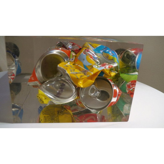 Image 1 of Vintage-Lampe aus Plexiglas - 1980er Jahre