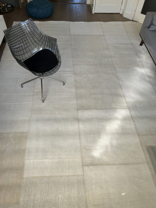 1 Teppich Kelim Kinnasand Kvadrat Hemp