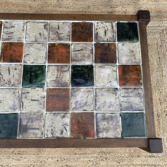 Image 1 of Vintage Couchtisch aus Holz und Keramik