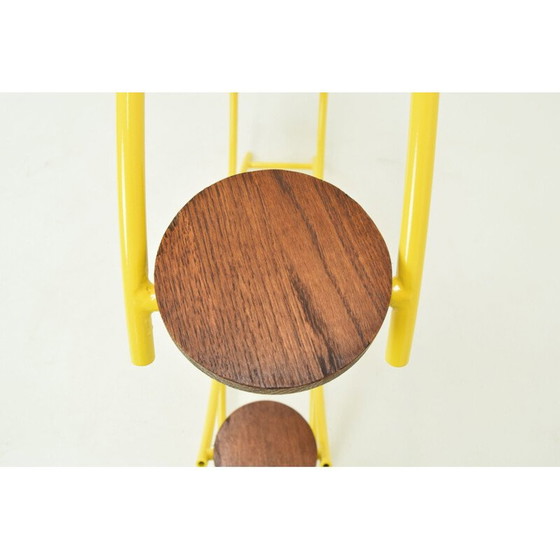 Image 1 of Röhrenförmiger Blumenständer aus lackiertem Metall, Tschechien 1960