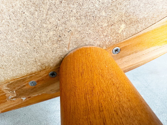 Image 1 of Original Tue Poulsen Mid Century Couchtisch Haslev Teak Keramik