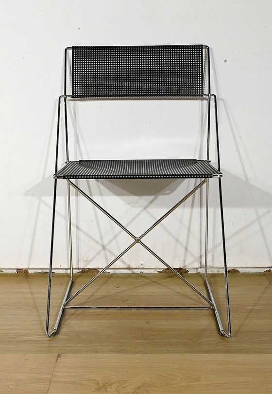 Image 1 of Suite Von 5 Stühlen Nuova X Line Omli Für Magis, Von Niels Joergen Haugesen - 1980