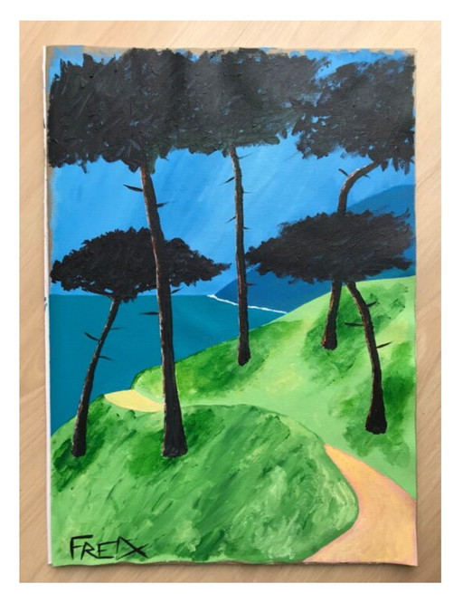 Acryl Auf Leinwand 42X30Cm