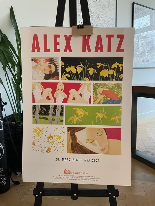 Alex Katz, Ausstellungsplakat Galerie Noah Gmbh Augsburg, 2021