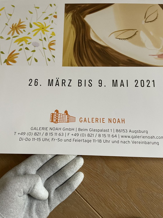 Image 1 of Alex Katz, Ausstellungsplakat Galerie Noah Gmbh Augsburg, 2021