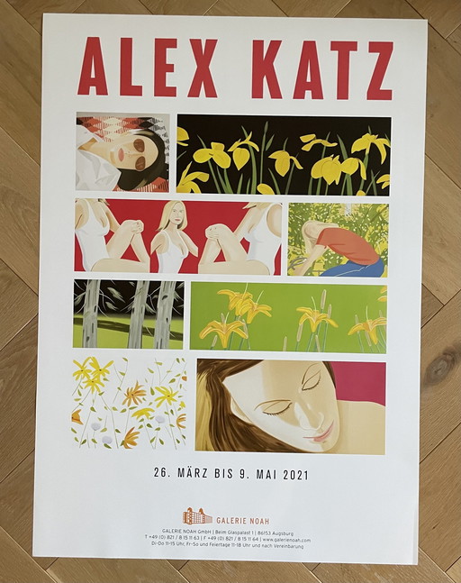 Alex Katz, Ausstellungsplakat Galerie Noah Gmbh Augsburg, 2021