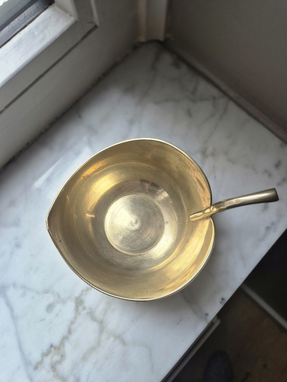 Image 1 of Messing Schale in Form eines Apfels/Blade