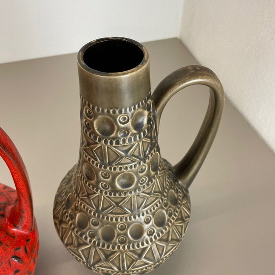 Image 1 of Paar Vintage-Vasen aus Keramik für Bay Ceramics, Deutschland 1970er Jahre