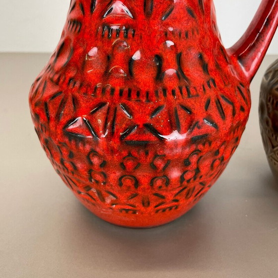 Image 1 of Paar Vintage-Vasen aus Keramik für Bay Ceramics, Deutschland 1970er Jahre