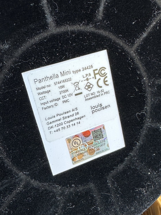 Image 1 of Louis Poulsen Panthella Mini Schwarz Ausstellungsmodell