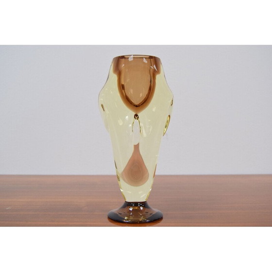 Image 1 of Vintage-Vase aus Kunstglas von Chribska, Tschechoslowakei 1960