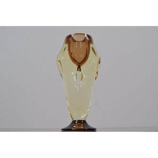 Vintage-Vase aus Kunstglas von Chribska, Tschechoslowakei 1960