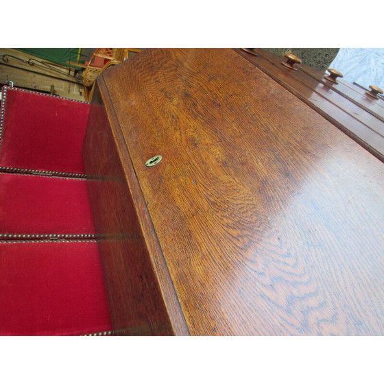 Image 1 of Eichenschreibtisch im Vintage-Stil mit 4 Schubladen