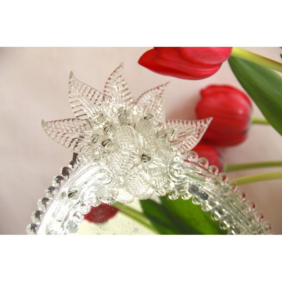 Image 1 of Vintage-Spiegel aus Muranoglas und Massivholz, Italien 1960