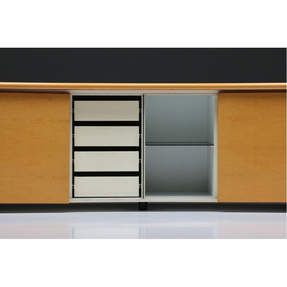 Image 1 of Vintage-Credenza aus Naturholz von Giotto Stoppino für Acerbic, Italien 1977