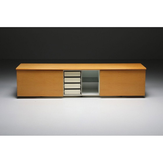 Image 1 of Vintage-Credenza aus Naturholz von Giotto Stoppino für Acerbic, Italien 1977