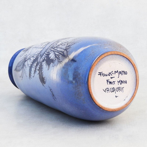 Image 1 of Vintage-Vase von Jacques Fonck und Jean Mateo für Vallauris, Frankreich 1960