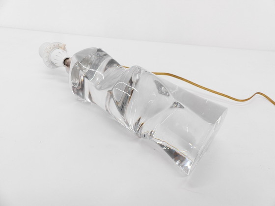 Image 1 of Skandinavischer Lampenfuß aus transluzentem Glas Olle Alberius, Orrefors 1970