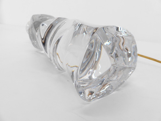 Image 1 of Skandinavischer Lampenfuß aus transluzentem Glas Olle Alberius, Orrefors 1970