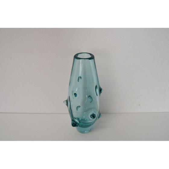 Image 1 of Vintage-Glasvase von Miroslav Klinger für Zelezny Brod Glasswork, Tschechoslowakei 1960er Jahre