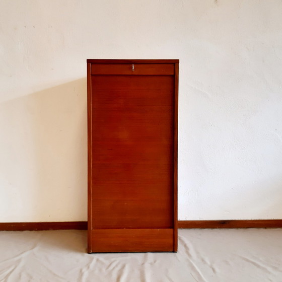 Image 1 of Dänischer Vintage Aktenschrank aus Teakfurnier