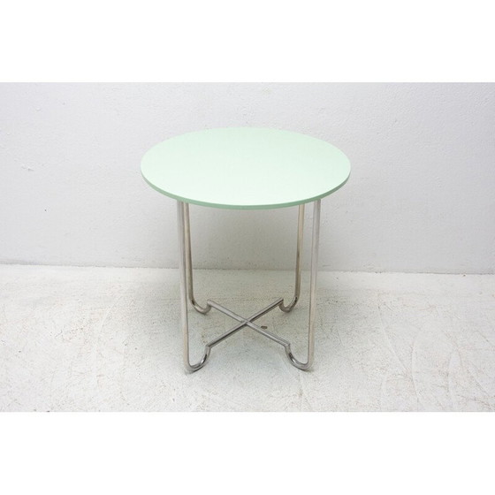 Image 1 of Vintage böhmischer Chrom-Couchtisch von Hynek Gottwald, Tschechoslowakei 1930