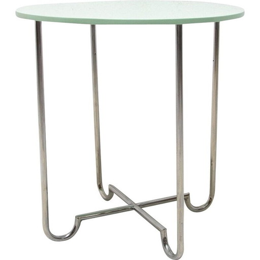 Vintage böhmischer Chrom-Couchtisch von Hynek Gottwald, Tschechoslowakei 1930
