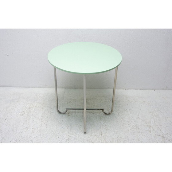 Image 1 of Vintage böhmischer Chrom-Couchtisch von Hynek Gottwald, Tschechoslowakei 1930