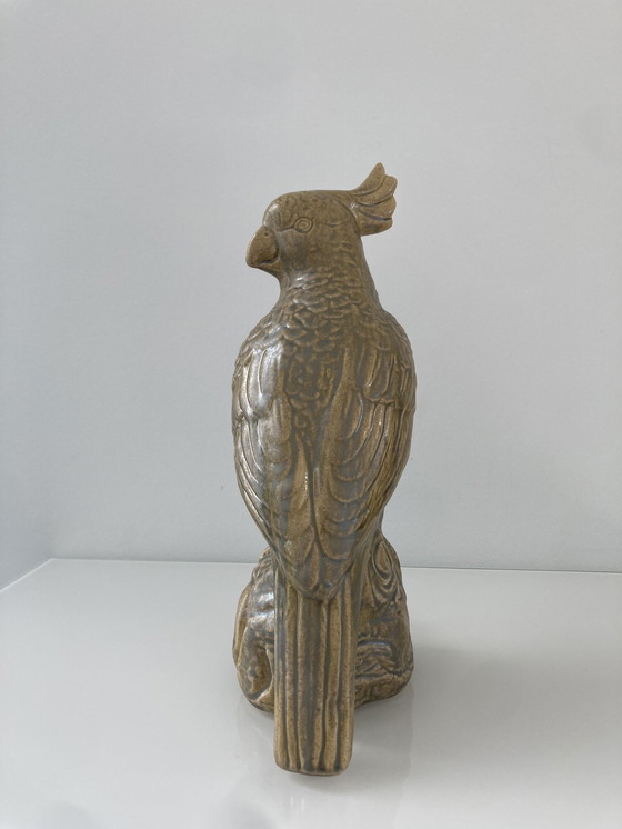 Image 1 of Kakadustatue, Keramik, ca. 32 cm hoch
