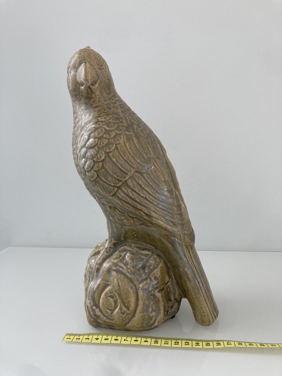 Image 1 of Kakadustatue, Keramik, ca. 32 cm hoch