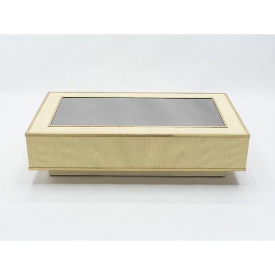 Image 1 of Vintage Couchtisch aus Messing von Tommaso Barbi, 1970