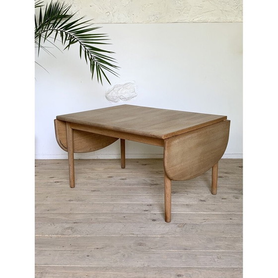 Image 1 of Skandinavischer Couchtisch aus massiver Eiche von Hans Wegner für Getama, 1981