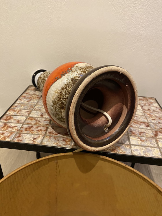 Image 1 of Vintage W-Germany Keramik Lampe Fett Lava