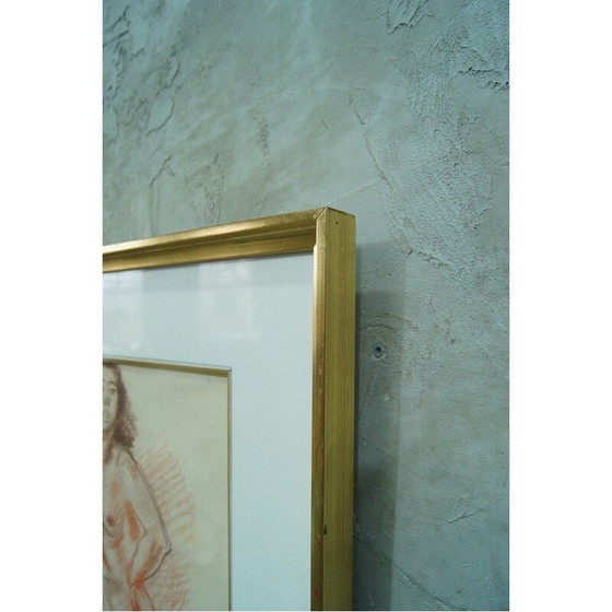 Image 1 of Vintage Gemälde weiblicher Akt von Jules Schyl, Schweden 1953