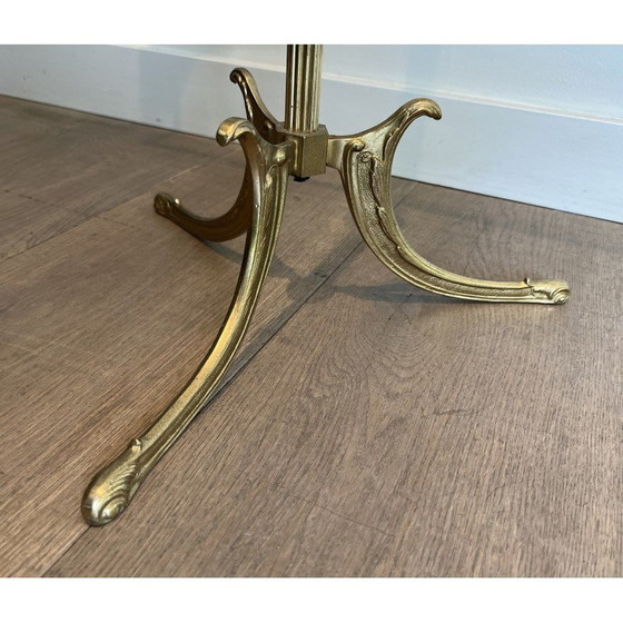 Image 1 of Vintage-Diener aus Messing und Holz, Frankreich 1940