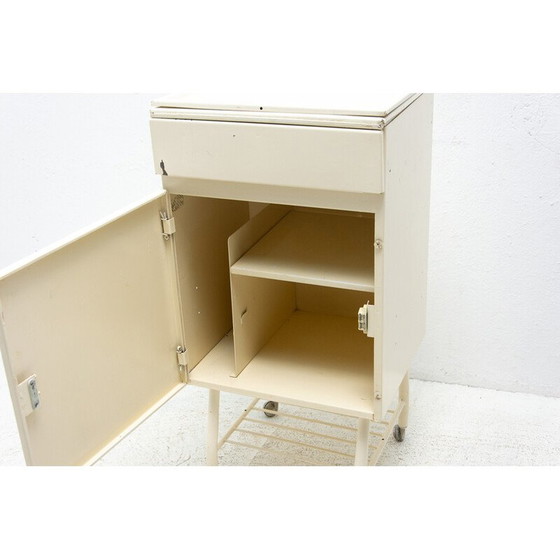 Image 1 of Paar alte Nachttische aus Zinn, Tschechoslowakei 1970