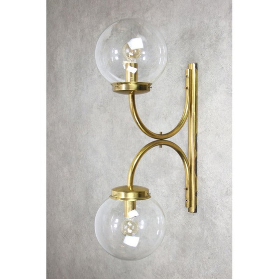 Image 1 of Wandlampe aus Messing, Italien 1960