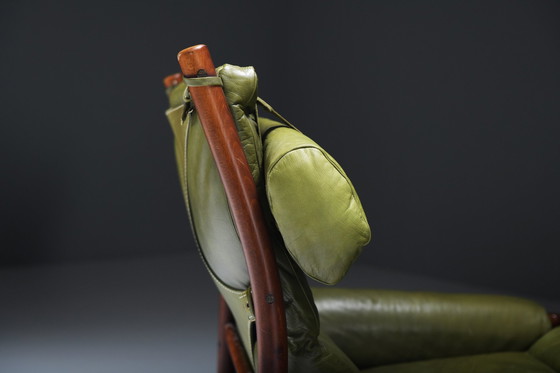 Image 1 of Inca Relax Stühle Mit Ottomane & Beistelltisch Von Arne Norell Für Norell Möbel Ab