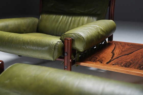 Image 1 of Inca Relax Stühle Mit Ottomane & Beistelltisch Von Arne Norell Für Norell Möbel Ab